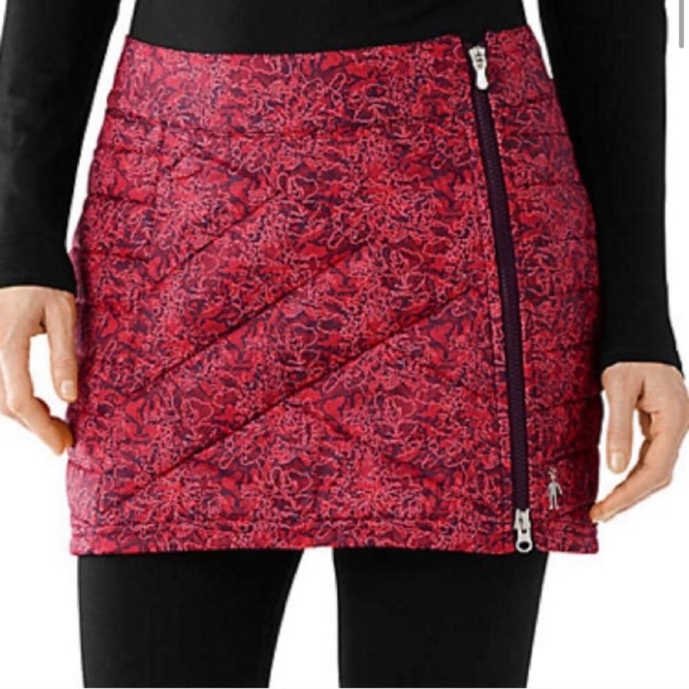 Smartwool Smartloft corbet 120 print coral skirt nylon puffer skirt Large